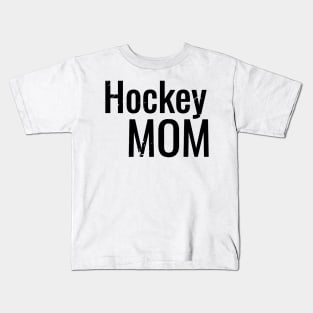 Hockey Mom Basic in Black Kids T-Shirt